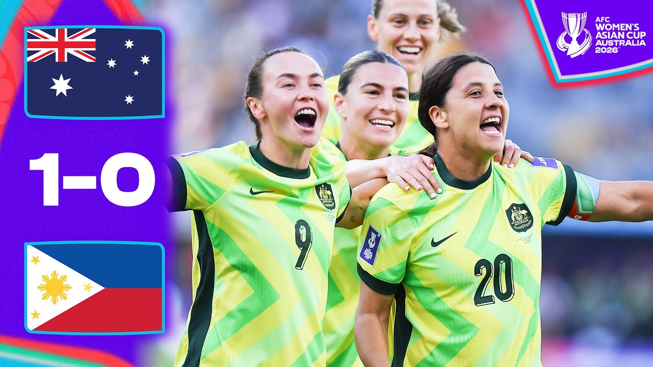 SAM KERR makes the difference! | Australia - Philippines | Highlights | AFC Women's Asian Cup&trade;