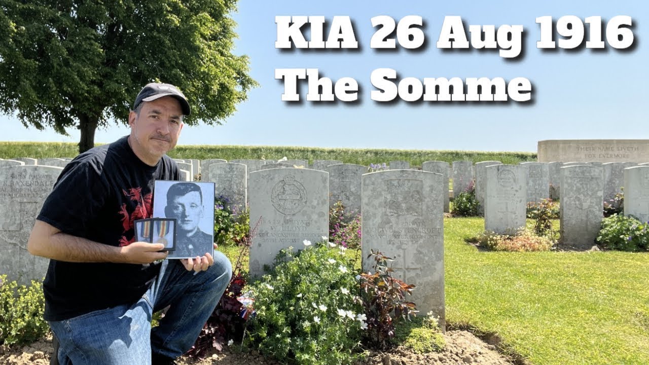 I brought a British Soldier's medals to his grave at the Somme