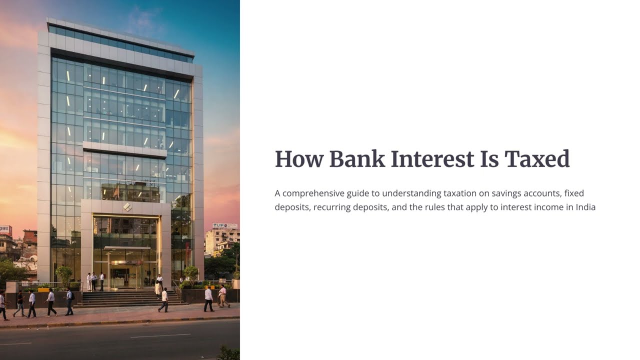 How Bank Interest Is Taxed