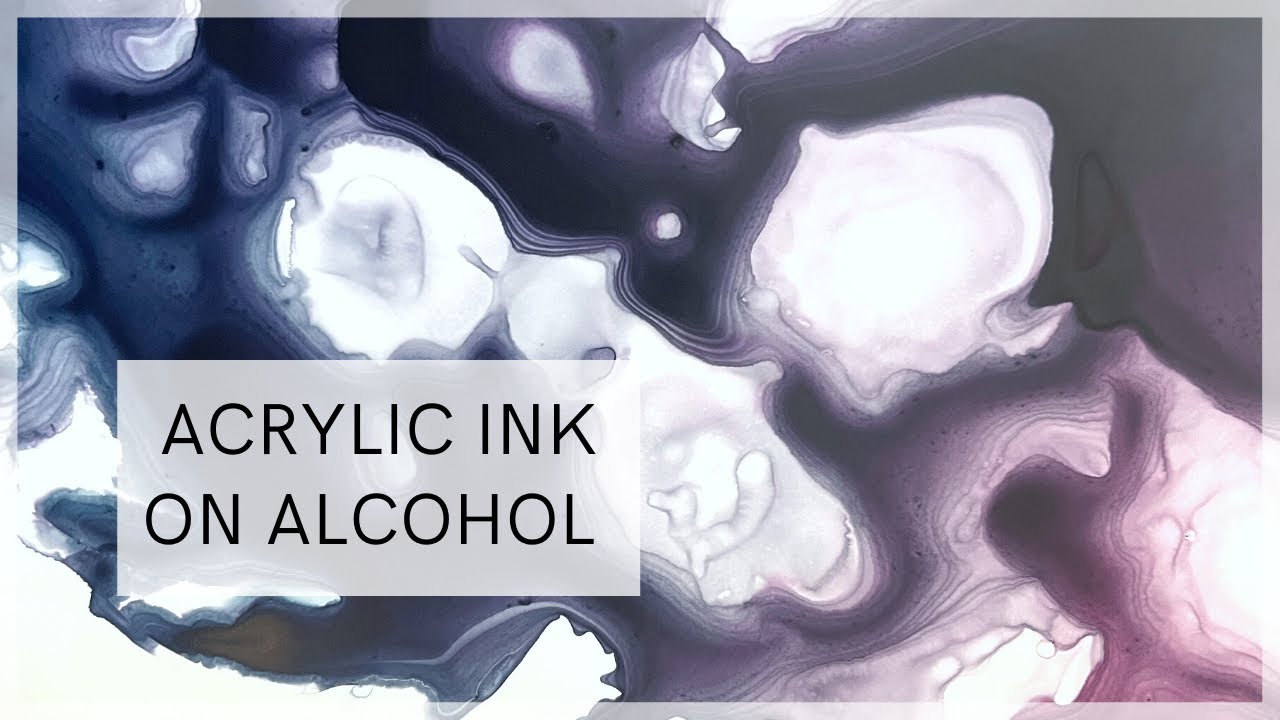 A Fluid Art Experiment - Will Acrylic Ink Flow With Isopropyl Alcohol?