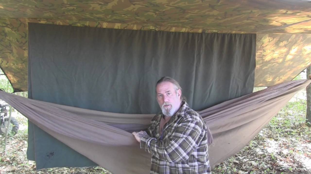 Simple Camping Hammock use with Wool Blankets