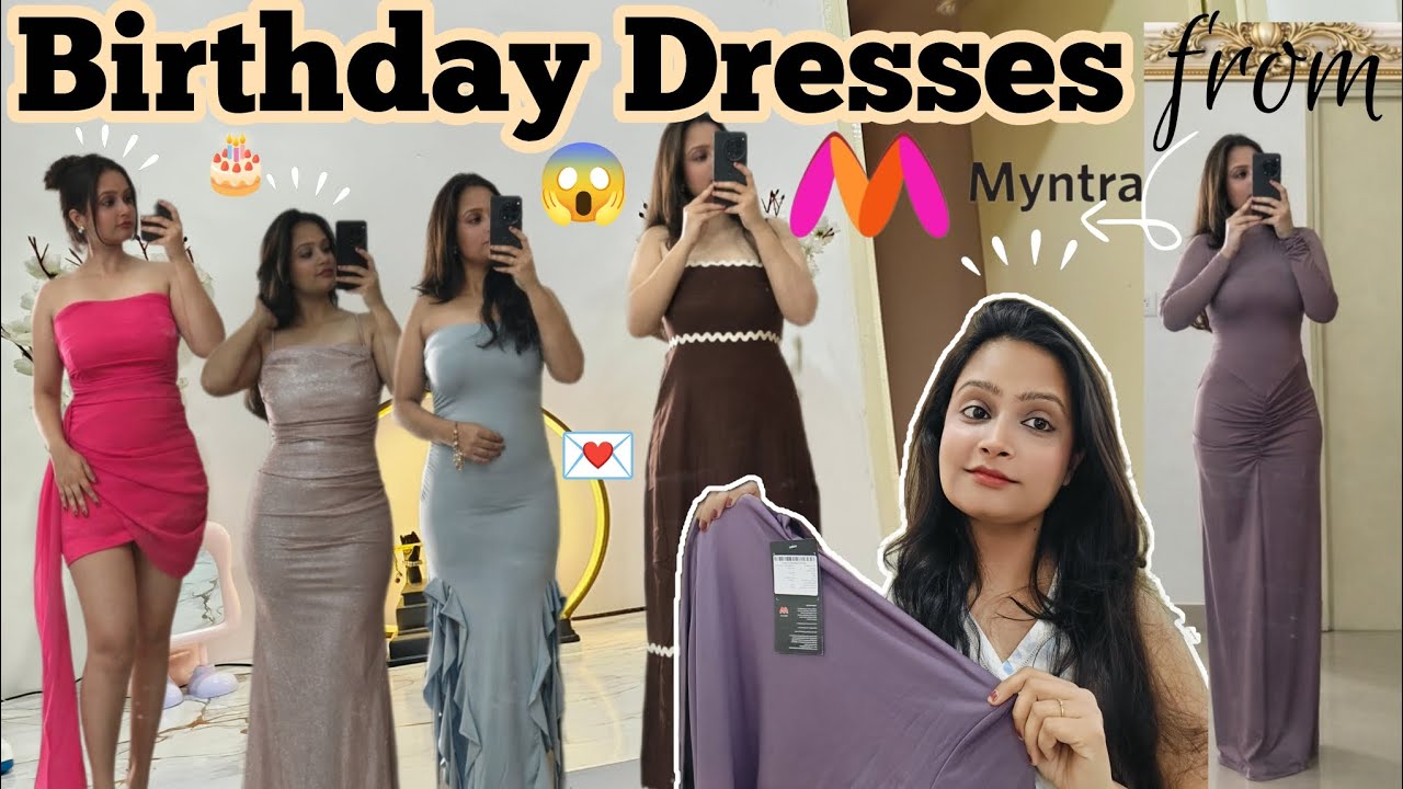 Part 2 Birthday Dresses Myntra 🎀Try-on-haul👗 under 1699 only  || Neha 