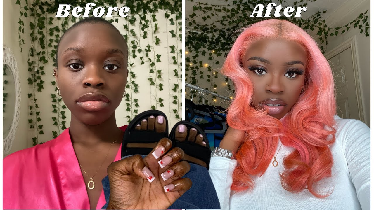 Extreme 24 Hour Glow Up Transformation | Maintenance Vlog, Pink Hair, Dark Skin Makeup Ft Ebin NY