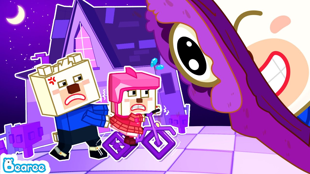 Baby Bear in Square World 🐻 | Fun Block Adventure for Kids Cartoon for Kids