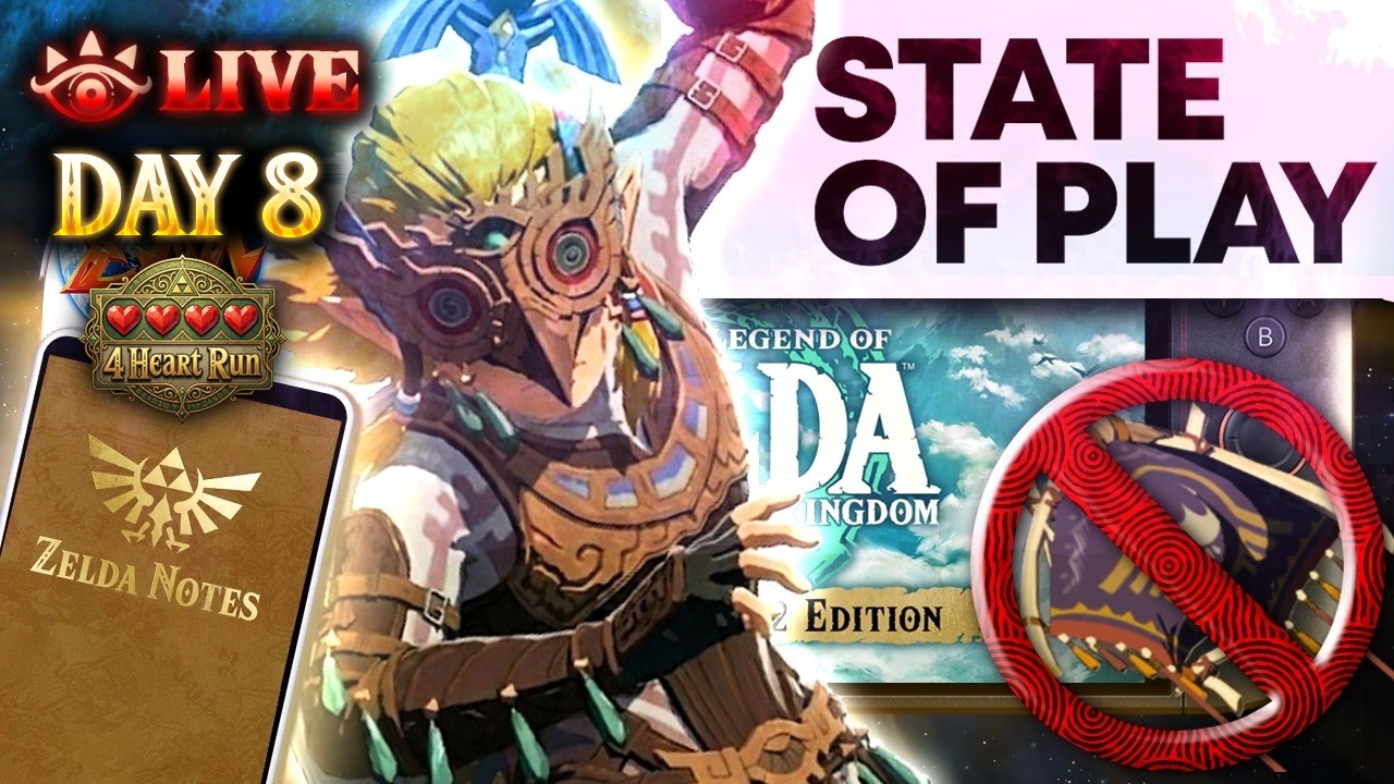 Zelda: Tears of the Kingdom Switch 2 Edition + Zelda Notes - NO PARAGLIDER (LIVE)