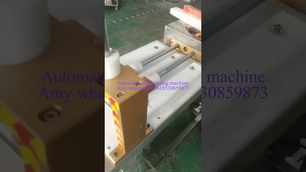 automatic bar soap cutting machine square round oval soap cutter machine#soapmachine #soapcutting
