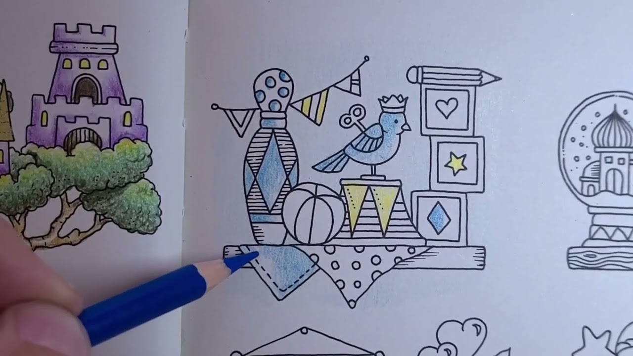 Ep. 151 Daily Color In Johanna Basford's Small Victories Using Star-Joy Gold - Shelf