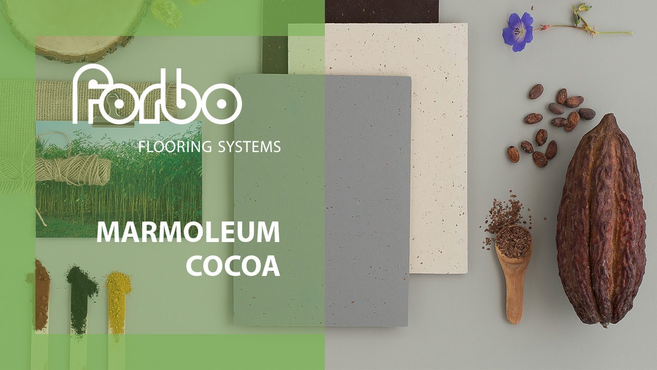 Marmoleum Cocoa : l'alliance unique du cacao recyclé et du linoléum | Forbo Flooring Systems