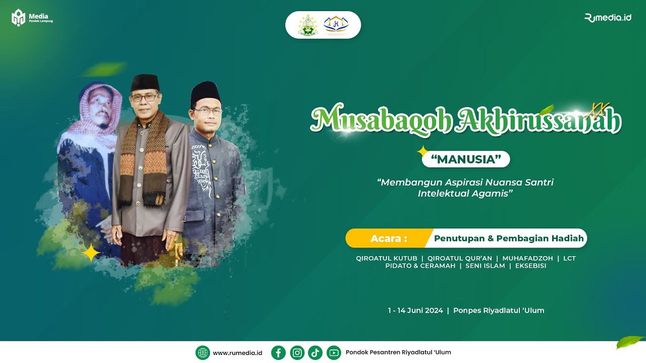 🔴 PENUTUPAN & PEMBAGIAN HADIAH - MUSABAQOH AKHIRUSSANAH KE-XX | PP. RIYADLATUL 'ULUM TH. 2024