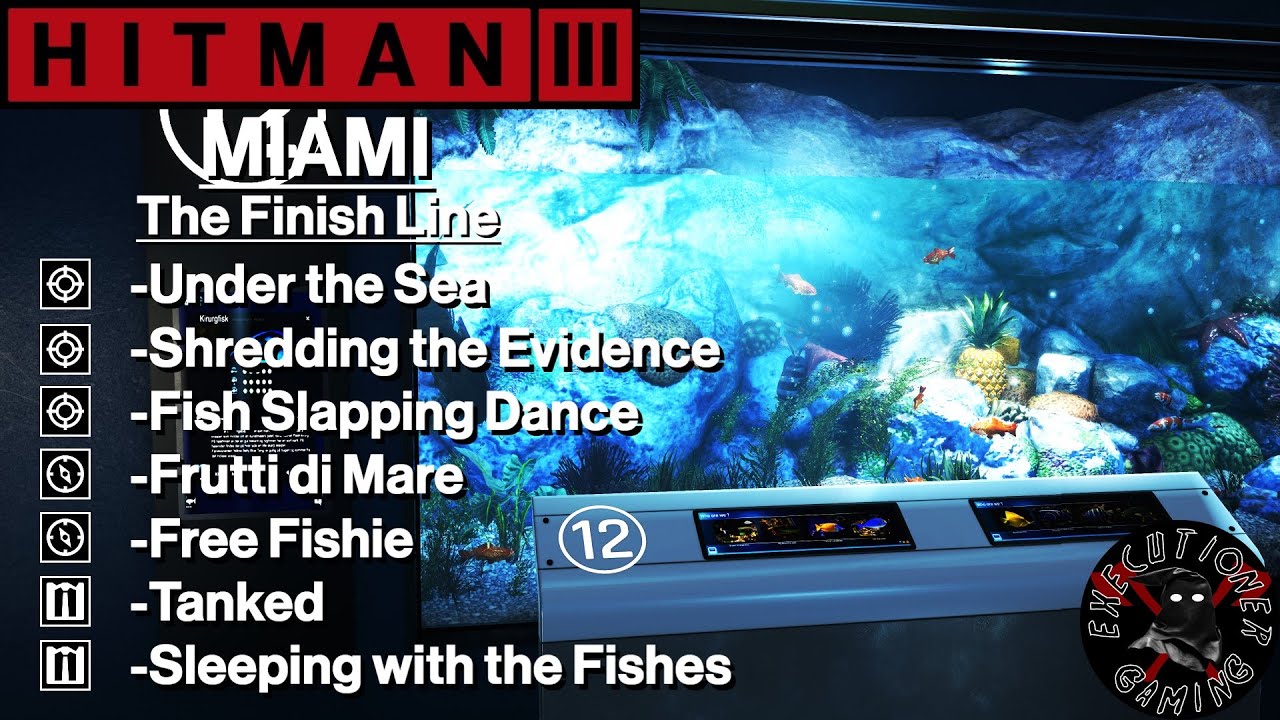 Hitman 3: Miami - The Finish Line - Under the Sea, Shredding the Evidence, Tanked, and More!