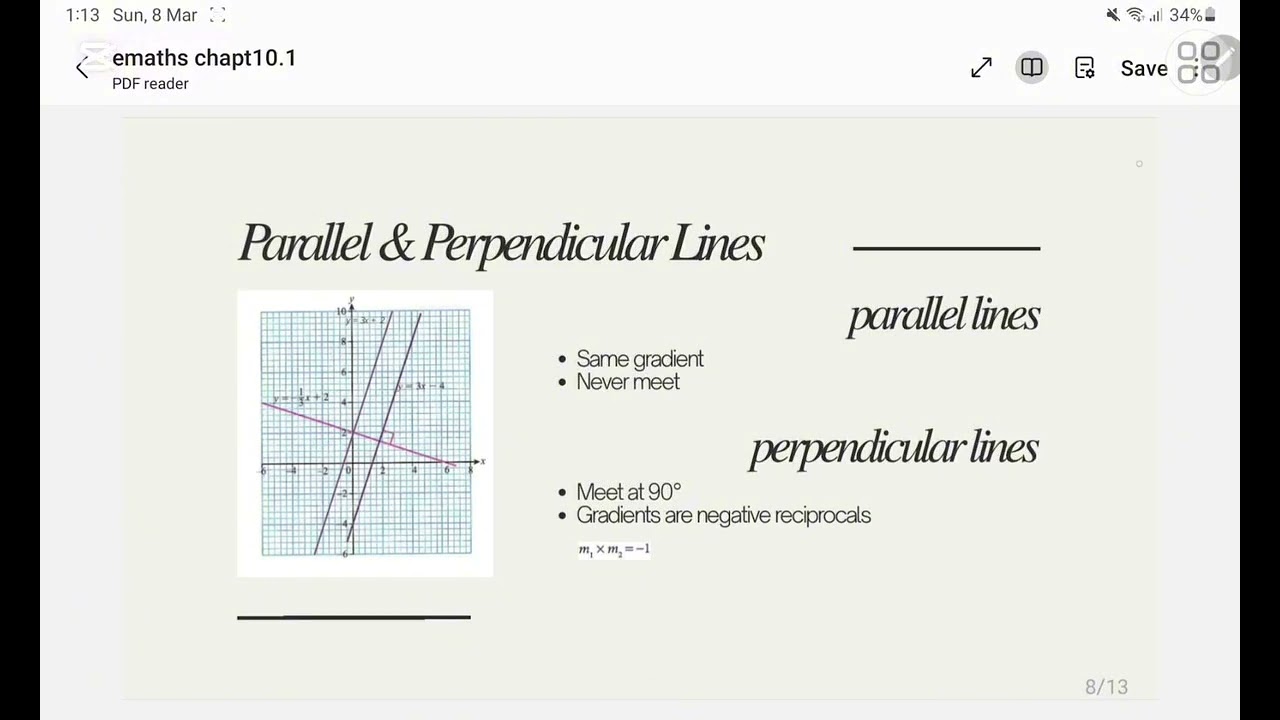 IGCSE - E MATH - Chapter 10 Straight lines & Quadratic equations - Full lesson explanation