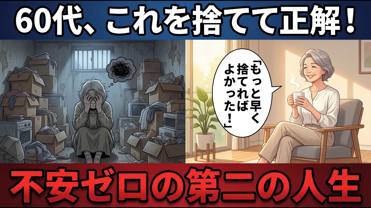 [60代からのお金と暮らし] 捨てた瞬間に老後不安が消える！？