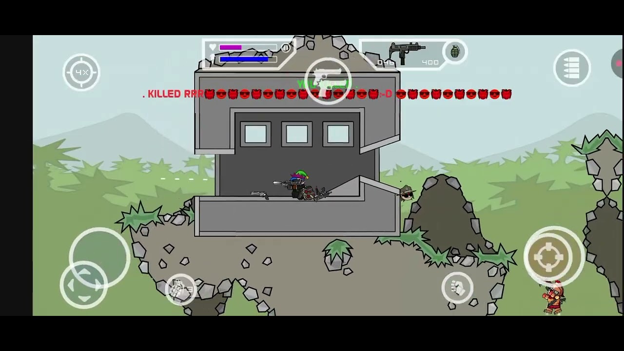 Mini militia red vs blue. Team