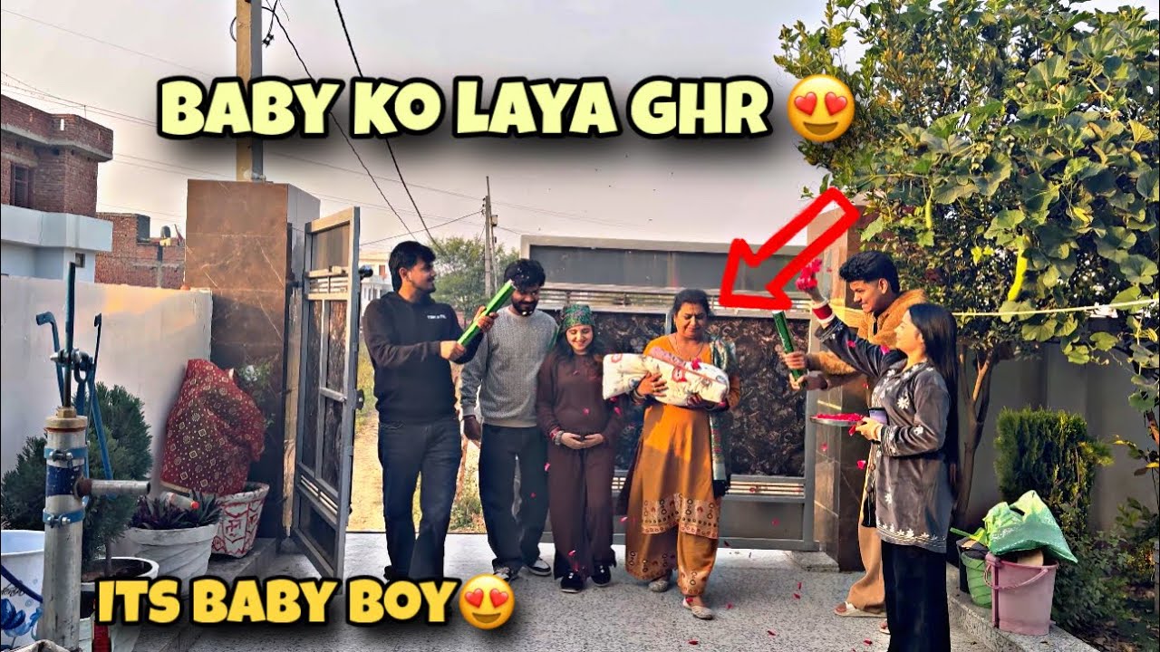 FINALLY BABY KO GHAR LAYE FIRST TIME ❤️ | ITS BABY 👦 | #avinashbanathiavlog 