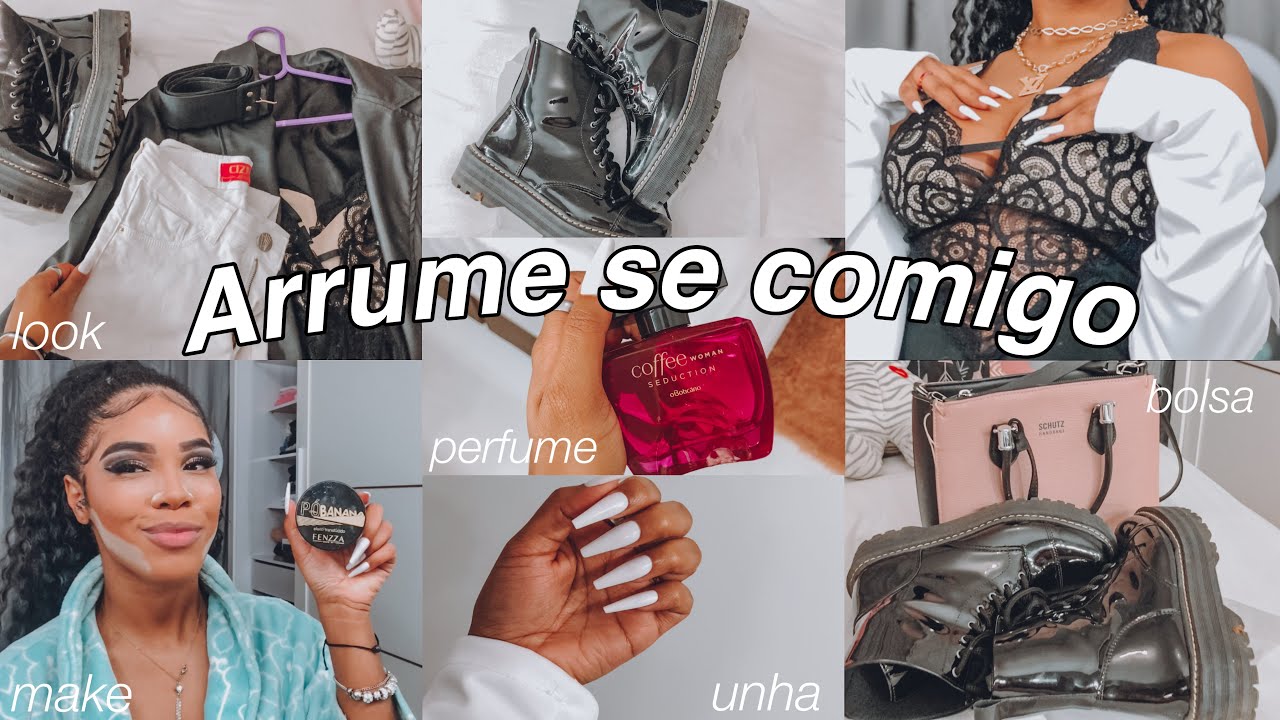 ARRUME SE COMIGO PRA SAIR A NOITE - look, cabelo, make, acessórios 🖤