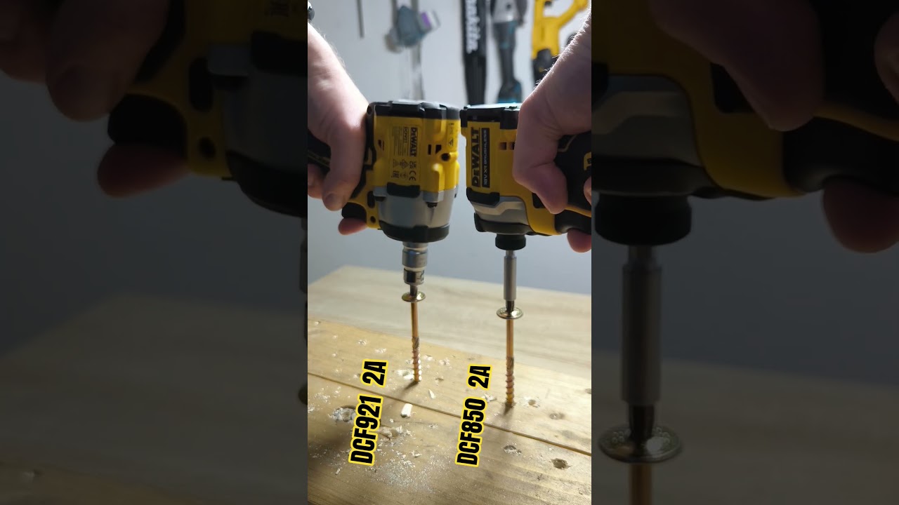 DCF921 VS DCF850 DEWALT #tools #tools4life #woodworking #powertools