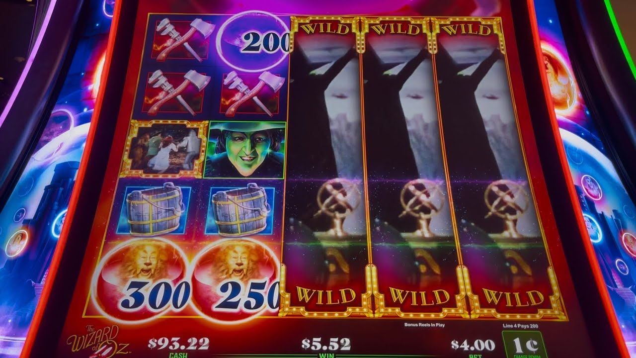 I'LL GET YOU MY PRETTY! WIZARD OF OZ SLOT MACHINE