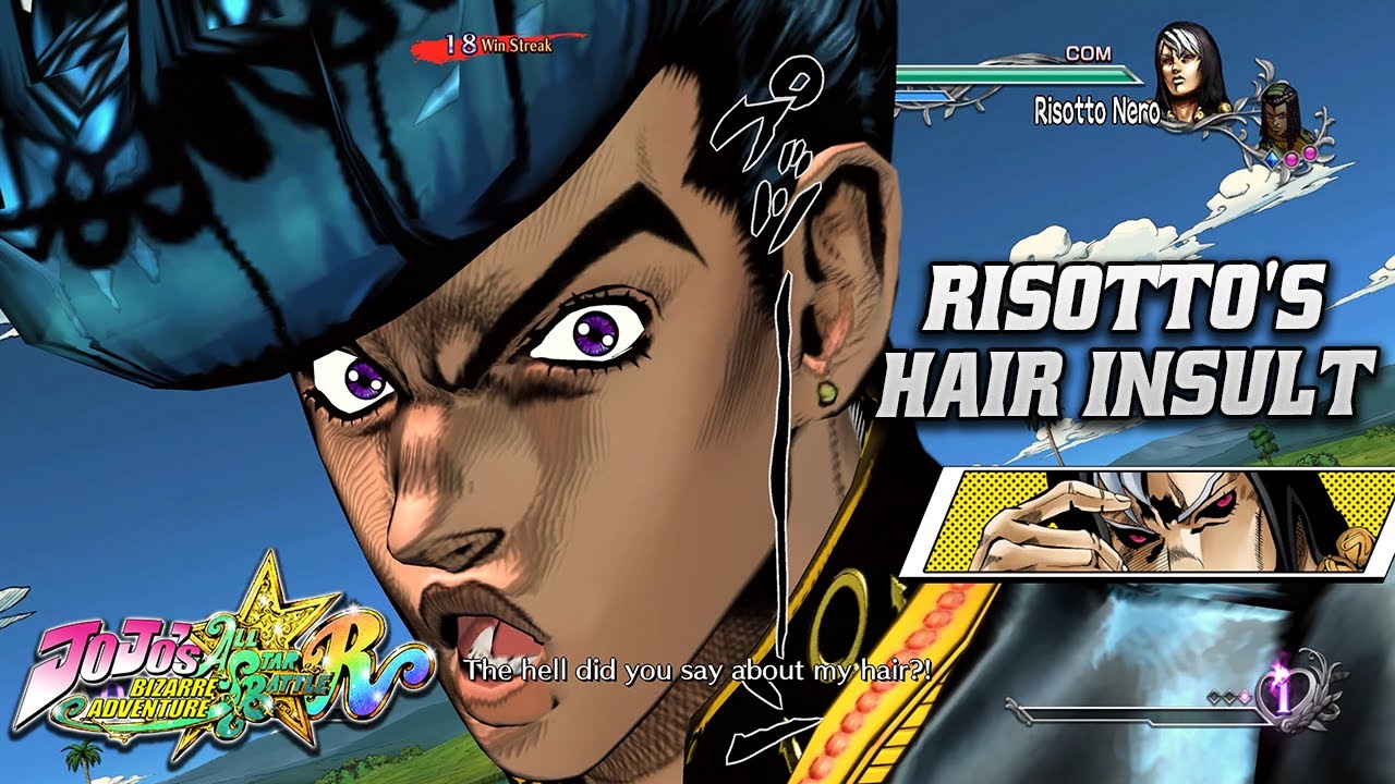 Risotto Nero Insults Josuke's Hair | JoJo's Bizarre Adventure: All-Star Battle R
