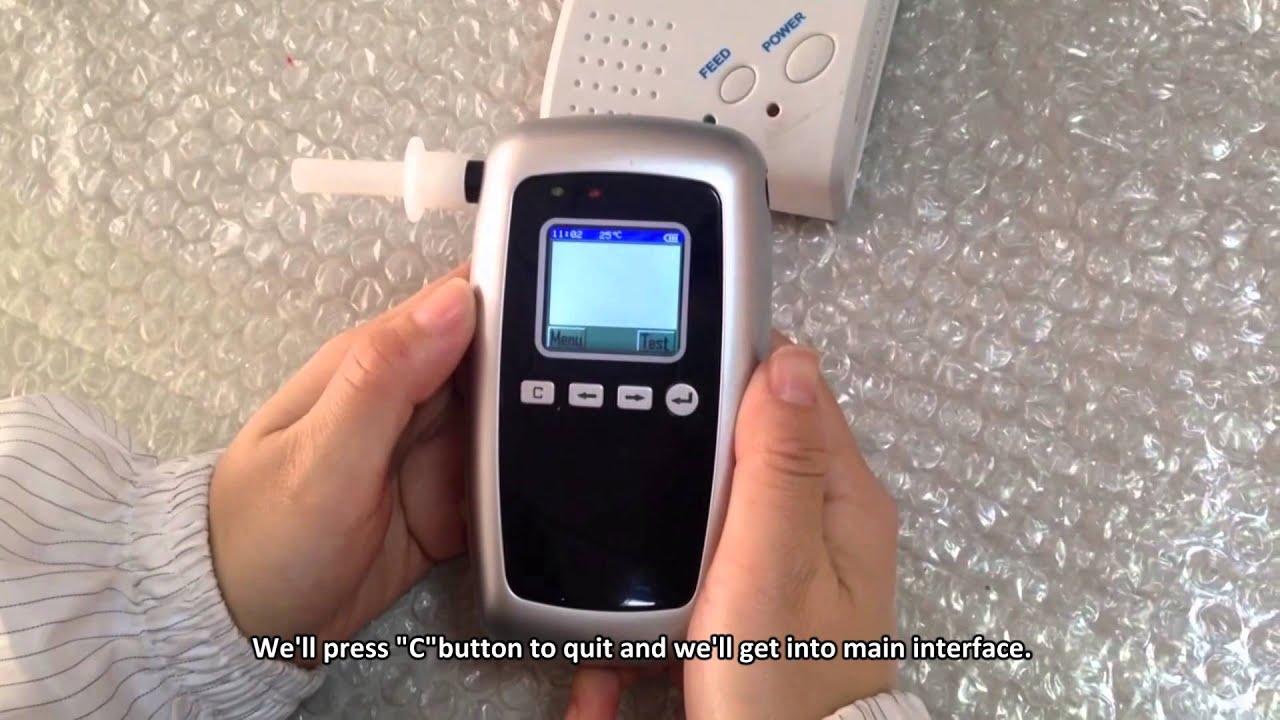 Breathalyzer-Professional Alcohol Tester-How to operate AT8100 ?