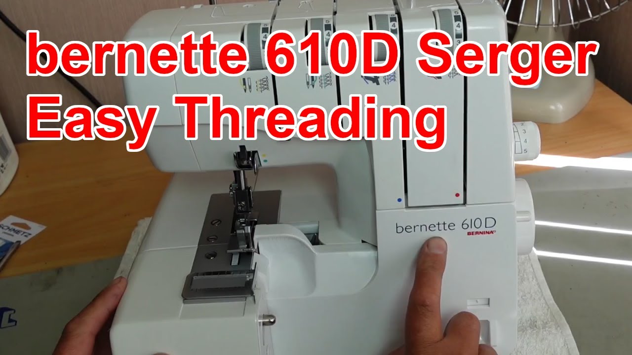 Threading the Bernette 610D Serger / Overlocker - Full Tutorial