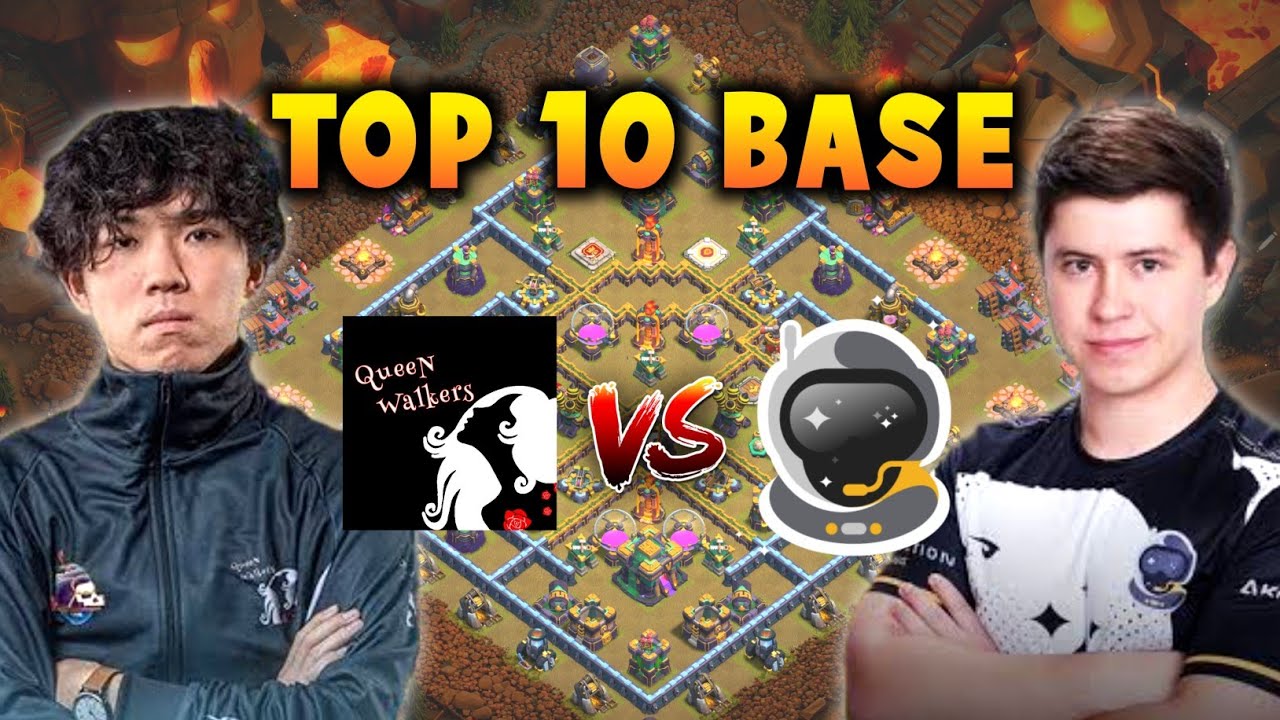Top 10 TH14 War Base with Link | Queen Walkers vs SpaceStation & Tribe Gaming vs Repotted Gaming