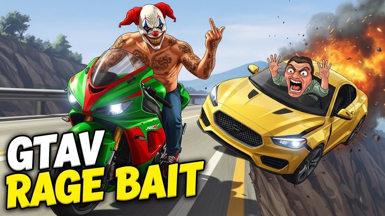 GTA 5 Bike Kick: Watch These NPCs Blow Themselves Up Trying to Catch Me (Funny Moments) 😂💥