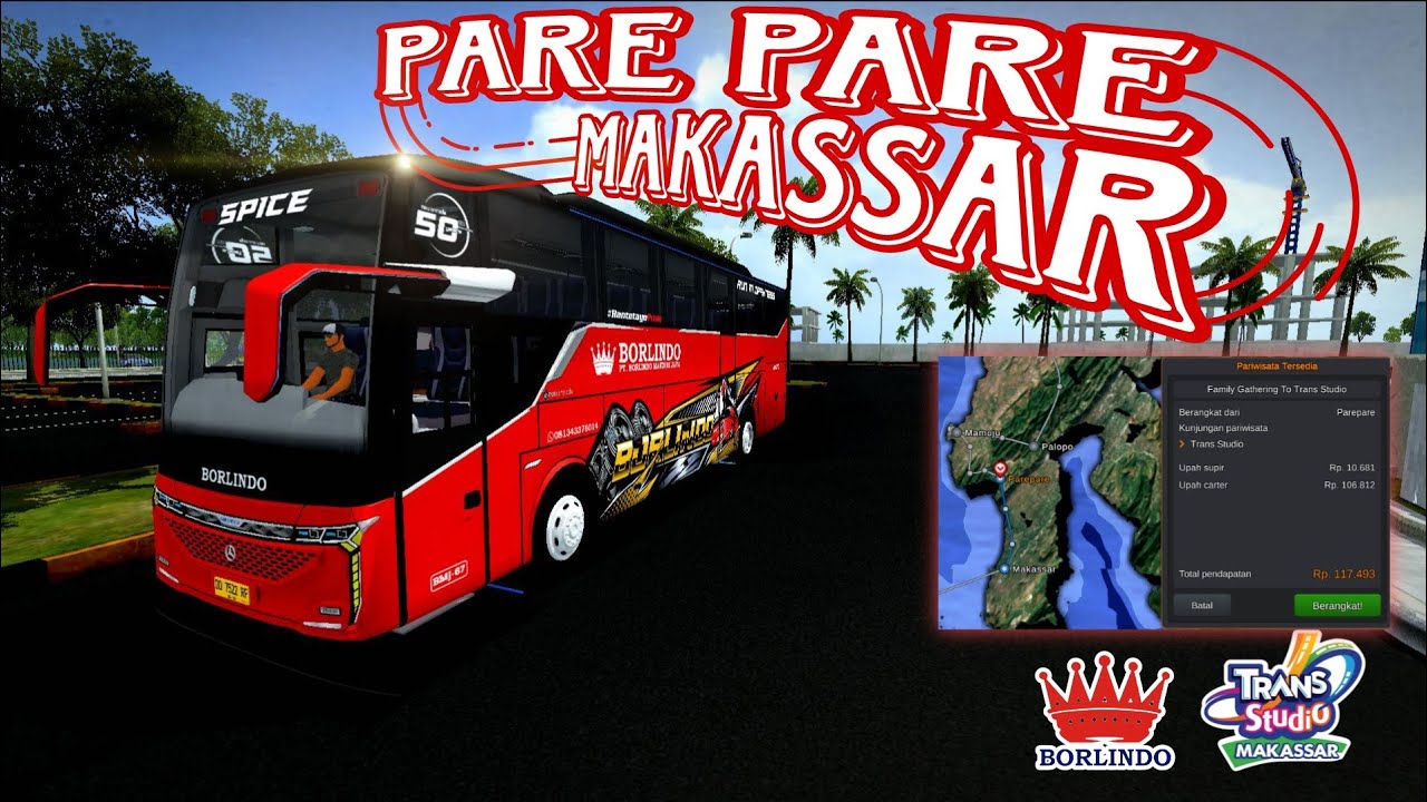 Ada Apa sih di Trans Studio Makassar⁉️😲 || Borlindo Spice || BUSSID ||