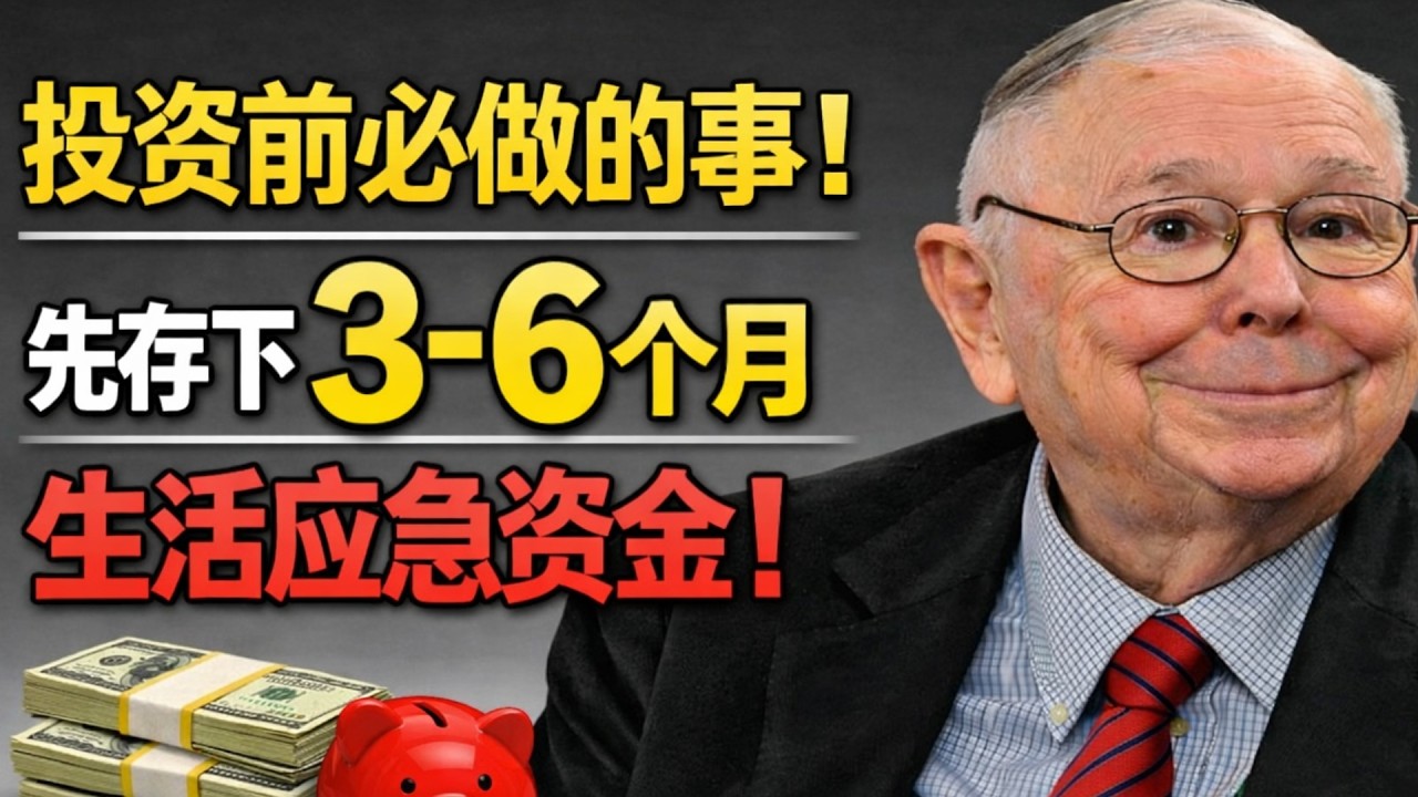 在开始投资之前，先存下相当于 3–6个月生活费用 的应急资金，并放在容易取用的账户中，以应对突发情况