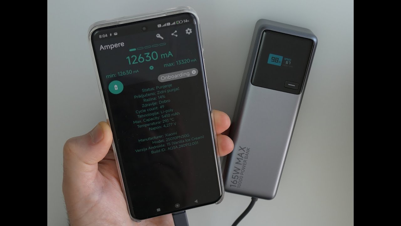 Xiaomi Power Bank 165 w test