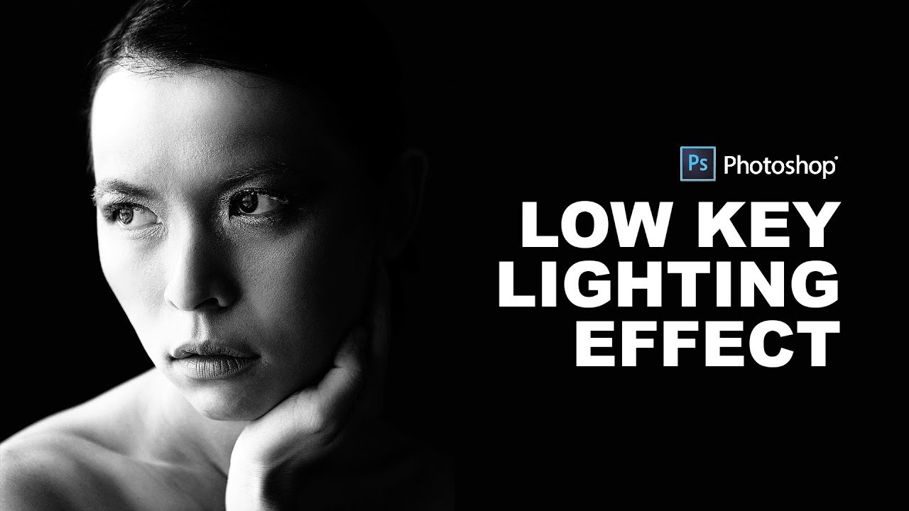 How to Create Low Key Portrait Effect in Photoshop - Black & White Dramatic Lighting Tutorial