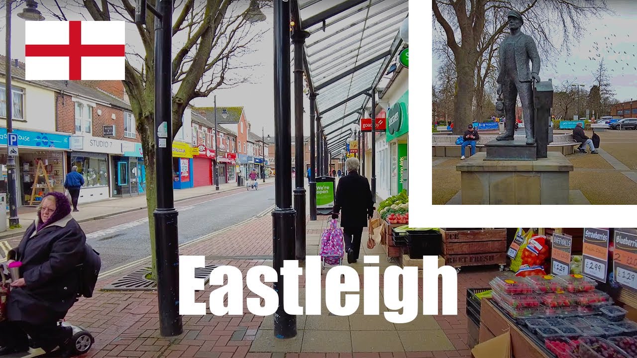 Eastleigh Walk 🏴󠁧󠁢󠁥󠁮󠁧󠁿 {DJI Pocket 2) Binaural ASMR | 4K@60 FPS