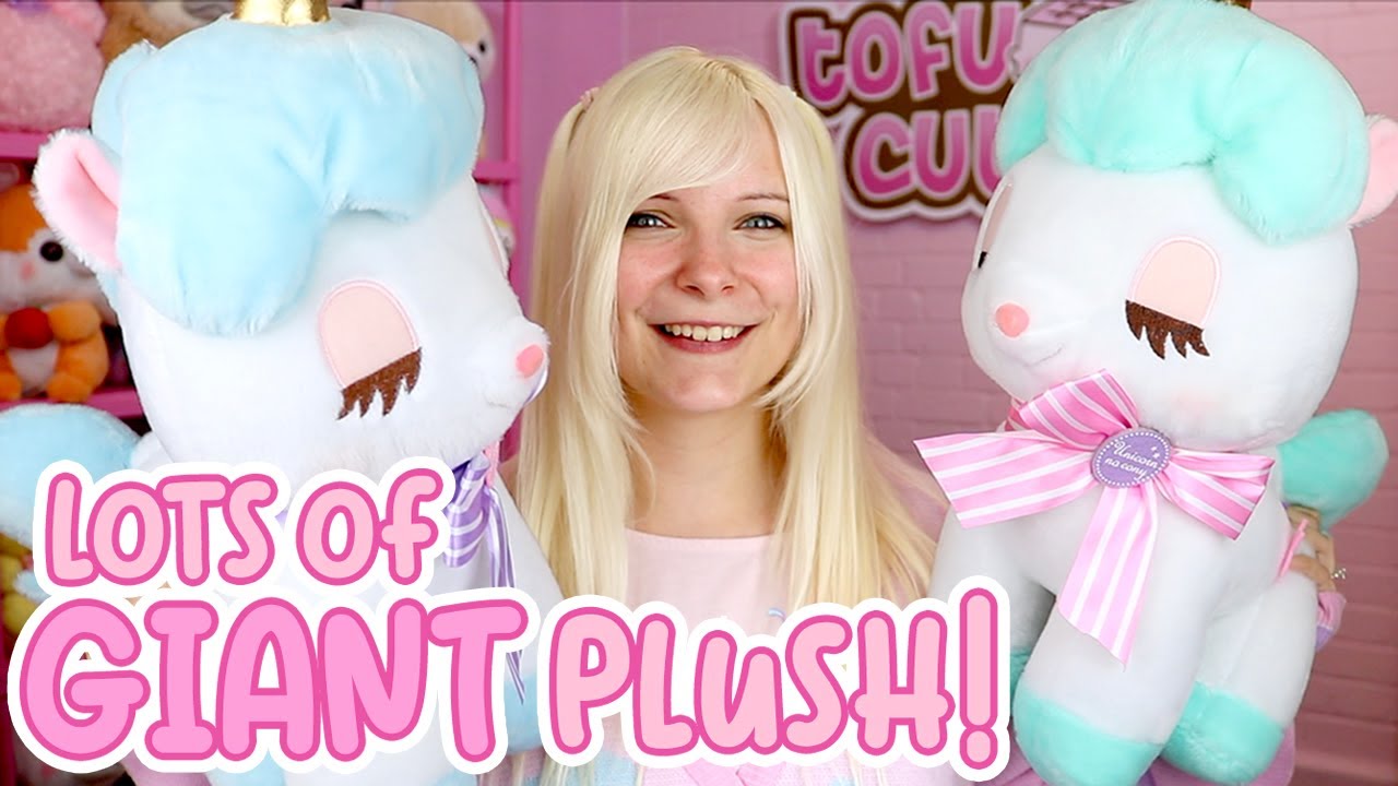 Kawaii GIANT Plush from Japan! ♡ Unicorns, Hamsters, Pomeranian Cupcakes! | TOFU CUTE TV