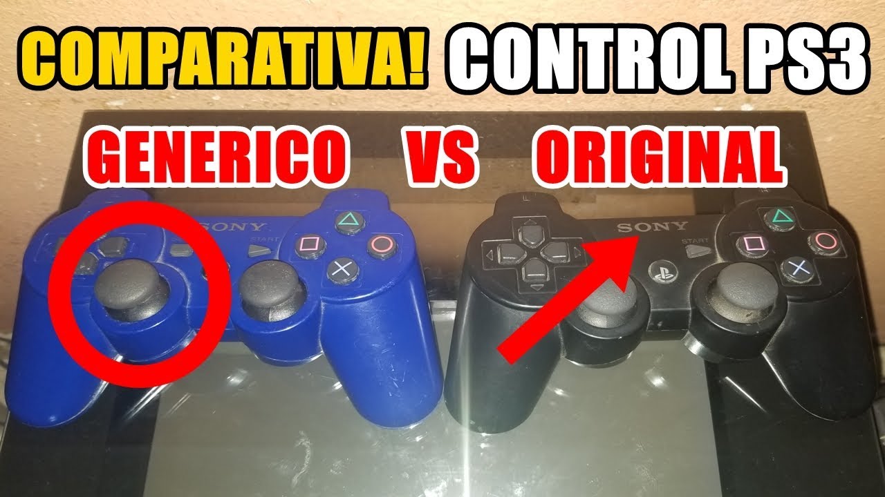 Vídeo COMPARATIVA Control PS3 ORIGINAL vs GENÉRICO (Pirata Copia Chino)