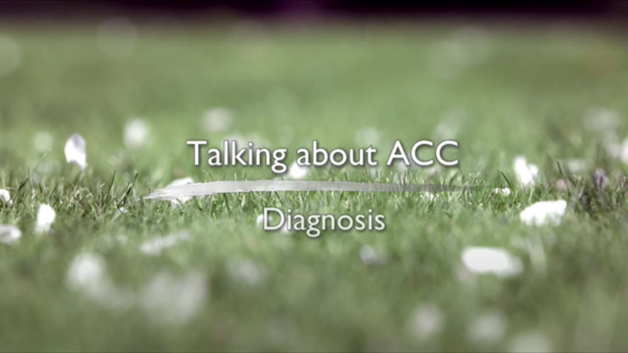Talking about ACC: Diagnosis