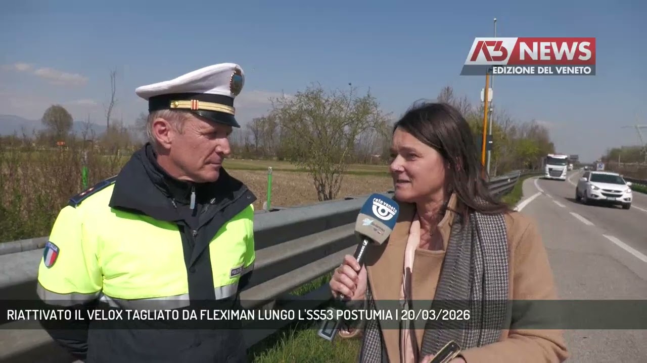RIATTIVATO IL VELOX TAGLIATO DA FLEXIMAN LUNGO L'SS53 POSTUMIA | 20/03/2026