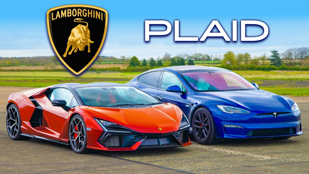 Lamborghini Revuelto v Tesla Model S Plaid: WYŚCIG