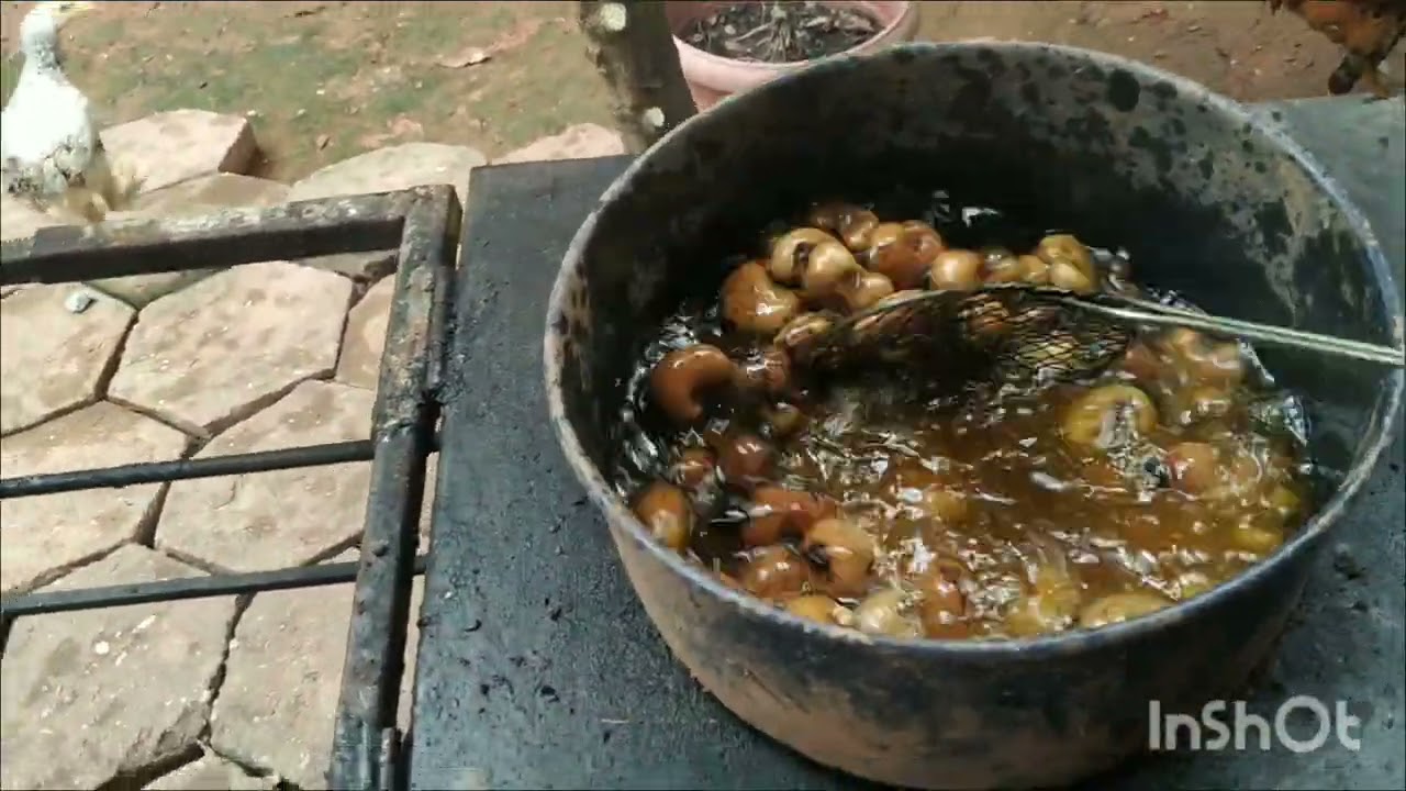 como assar castanha no óleo