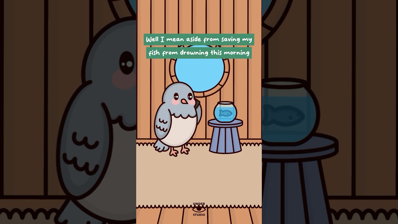 When It’s Your Day Off 😏 Mushie & Birdie | Office Animation Meme | Original Audio: Austin Heyrend
