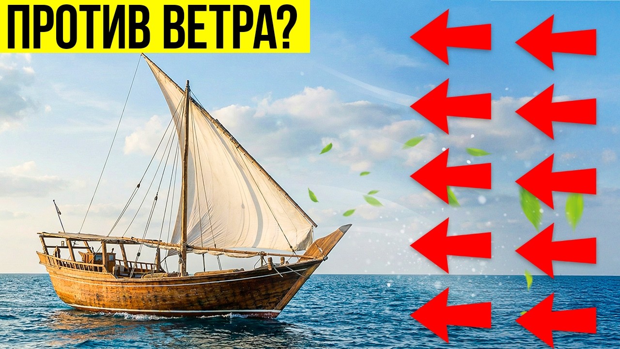 Как Может ПАРУСНИК Продвигаться в ПРОТИВОПОЛОЖНОСТЬ Ветру?
