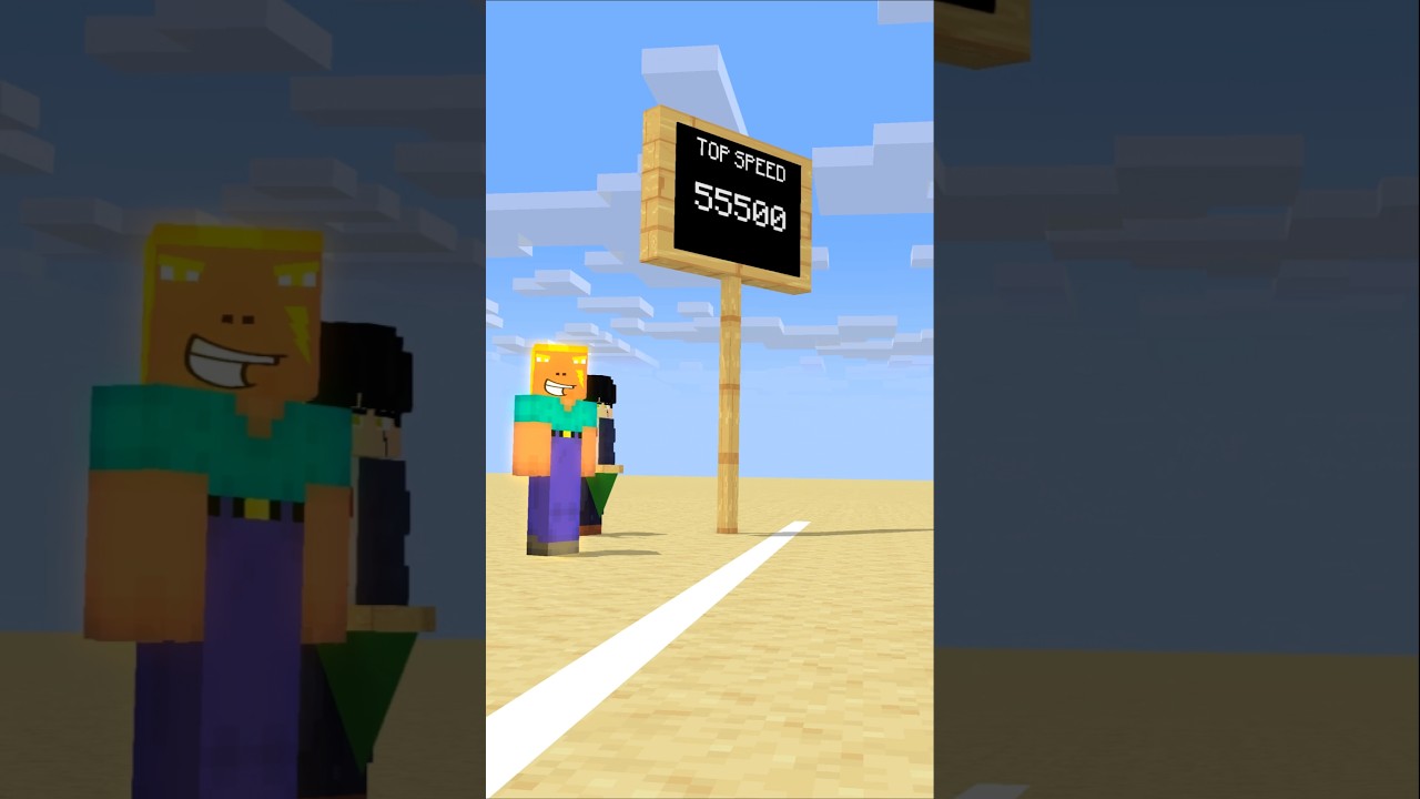 HELP Herobrine To Speed Up And Win The Top Speed With Friends #friendship #shorts #trending #anime