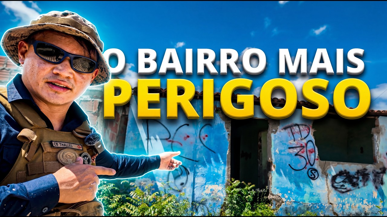 CABO DEYVISON - ENTREI no bairro MAIS PERIGOSO de Mossoró… e APAGUEI pichações de FACÇÃO na escola