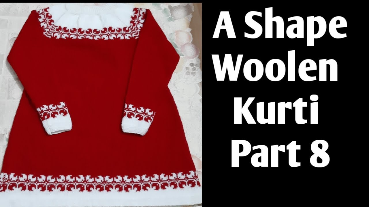 Reghlay cutting of sleeve started row no 1A to 7A Part 8 Frock Sweater step by step full measurement