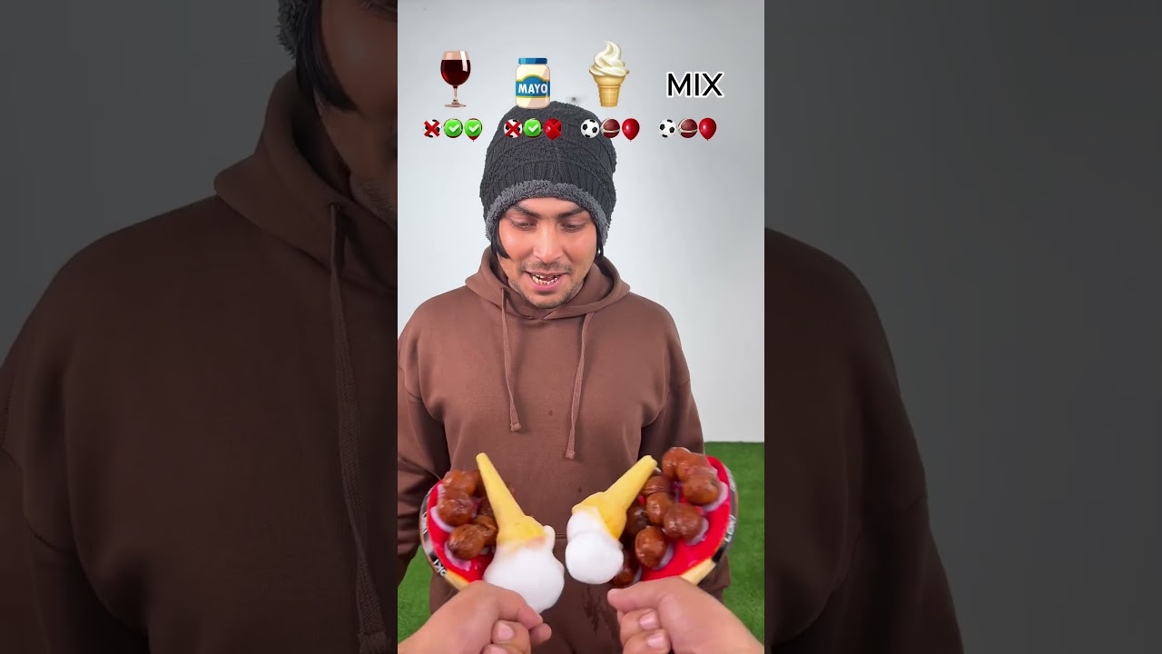 INSANE EXPERIMENT ASMR CATCH THE BALL ICE CREAM AND BALLON 🏓🏀⚽️ what will happend next ? 