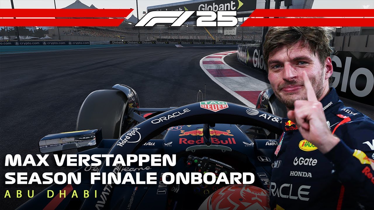 F1 25 Season Finale Max Verstappen at Abu Dhabi 25% Race | Red Bull Racing