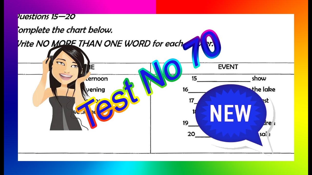 Ielts Listening Test From Real Exam 70 With Key 2016