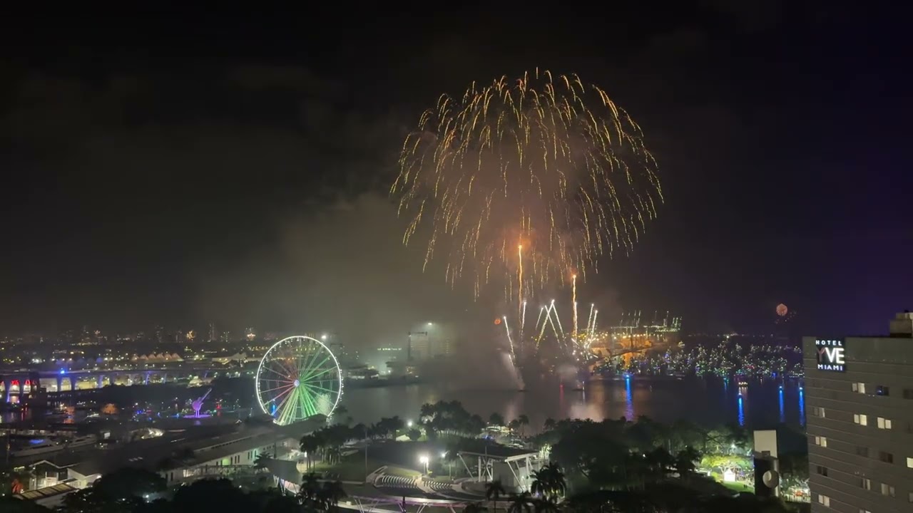 New Years Eve Miami Fireworks 2024 / 2025