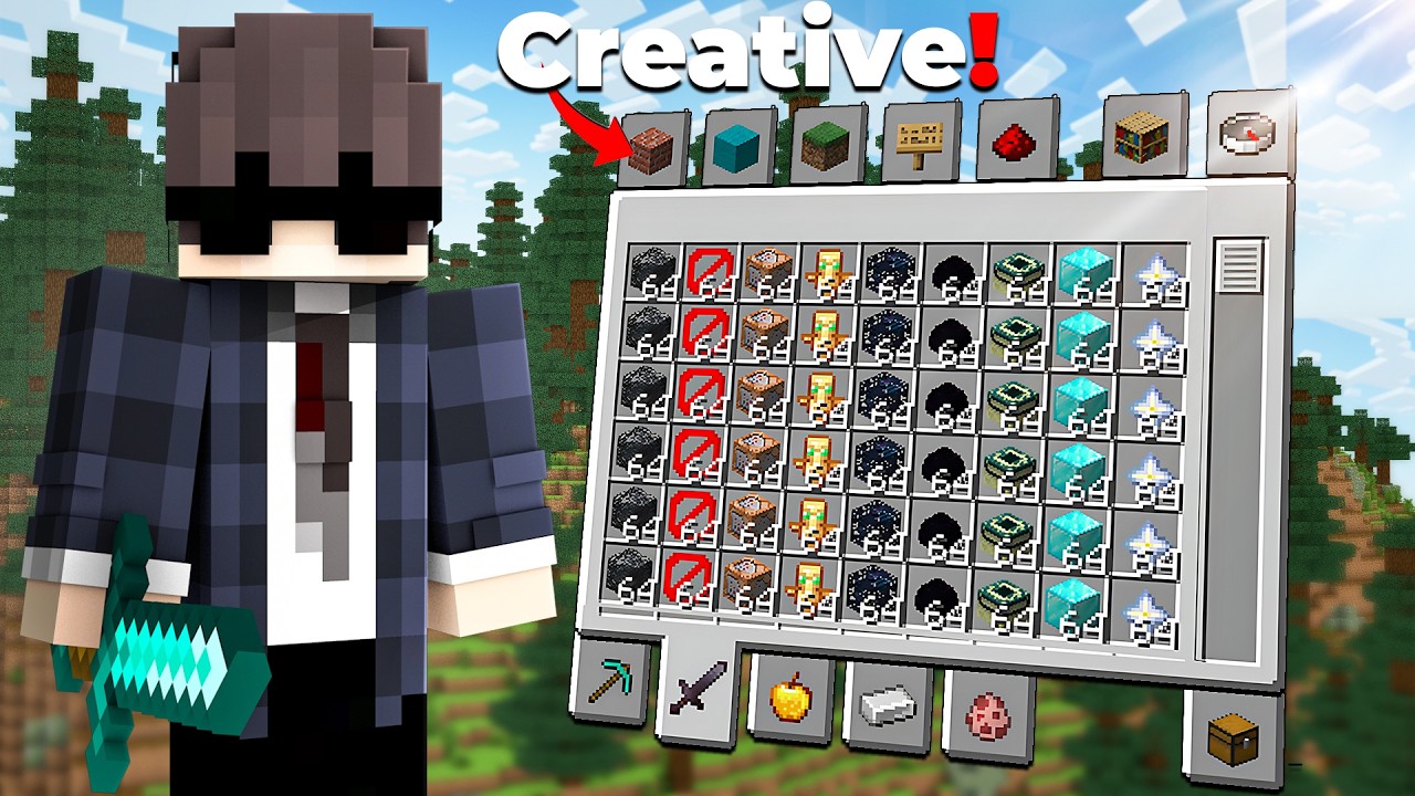 I Obtained Every CREATIVE Item in this Minecraft SMP..!
