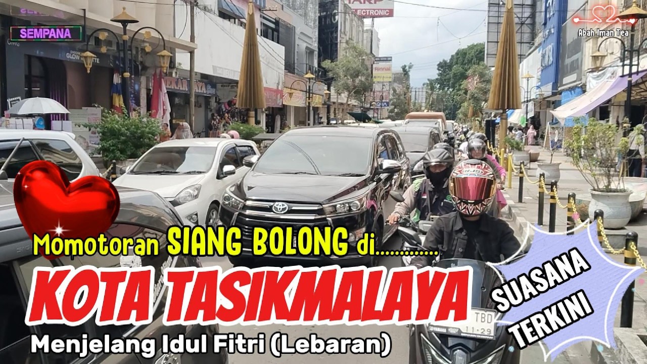 TASIKMALAYA Menjelang LEBARAN pusat perbelanjaan diserbu pengunjung (Momotoran di siang Bolong)