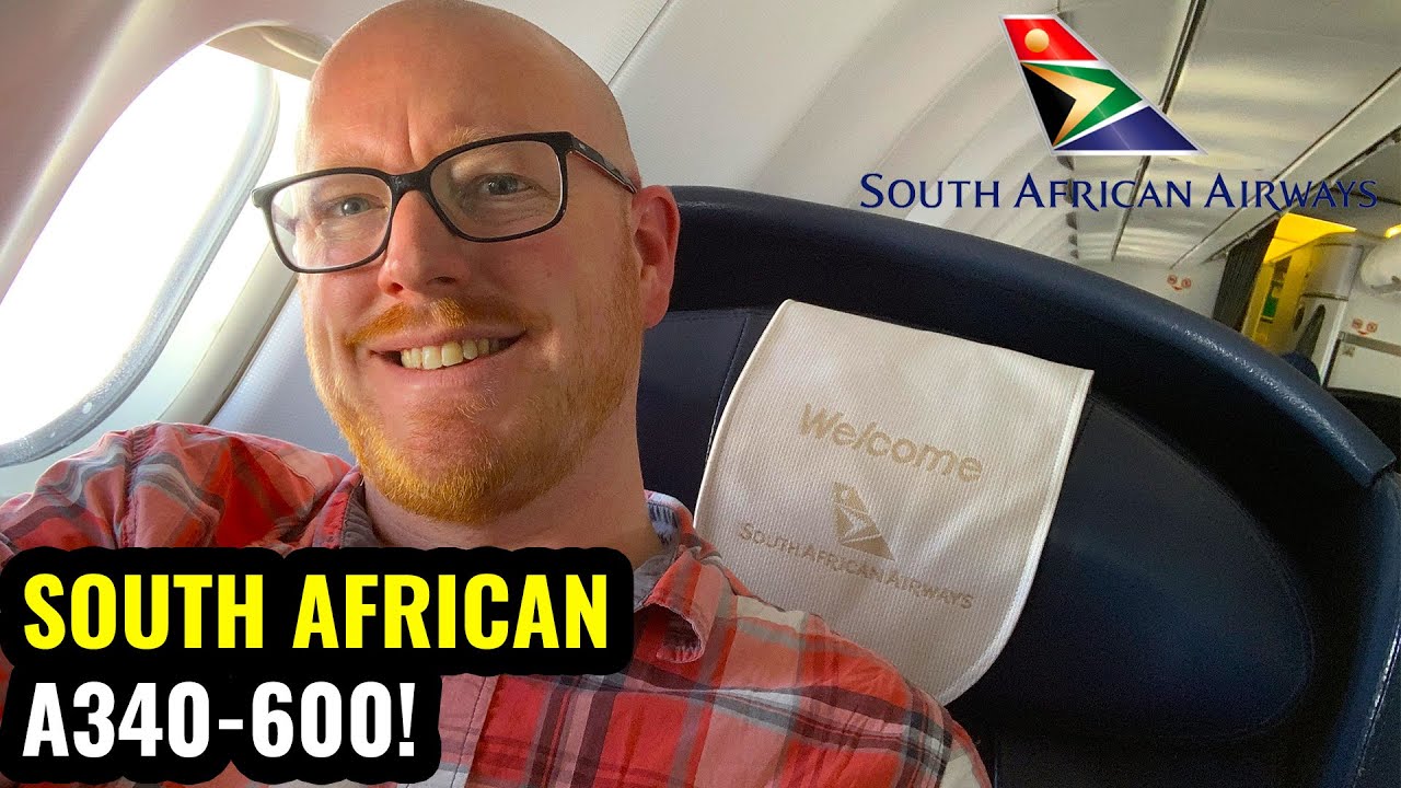 FLYING A BANKRUPT AIRLINE!  South African Airways: Airbus A340-600 BUSINESS CLASS!