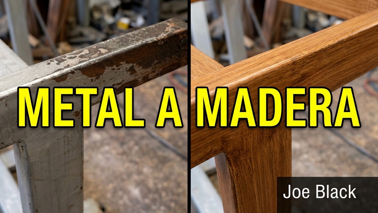 Pintar Imitación Madera con Brocha.En Metal hecho a Mano.
